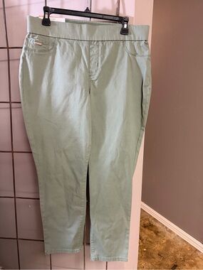 Nine West Women's Sage Green Chinos